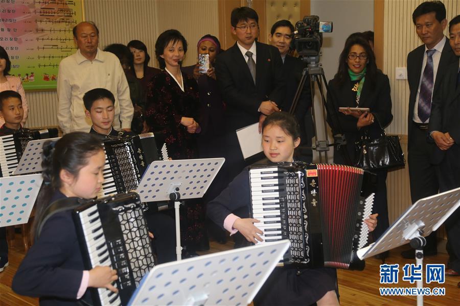 A rare glance of children's palace in Pyongyang