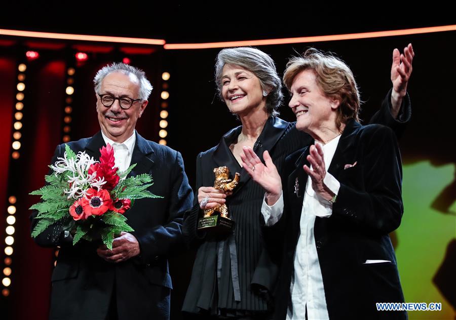 Charlotte Rampling wins Honorary Golden Bear prize for lifetime achievement at 69th Berlin Int'l Film Festival
